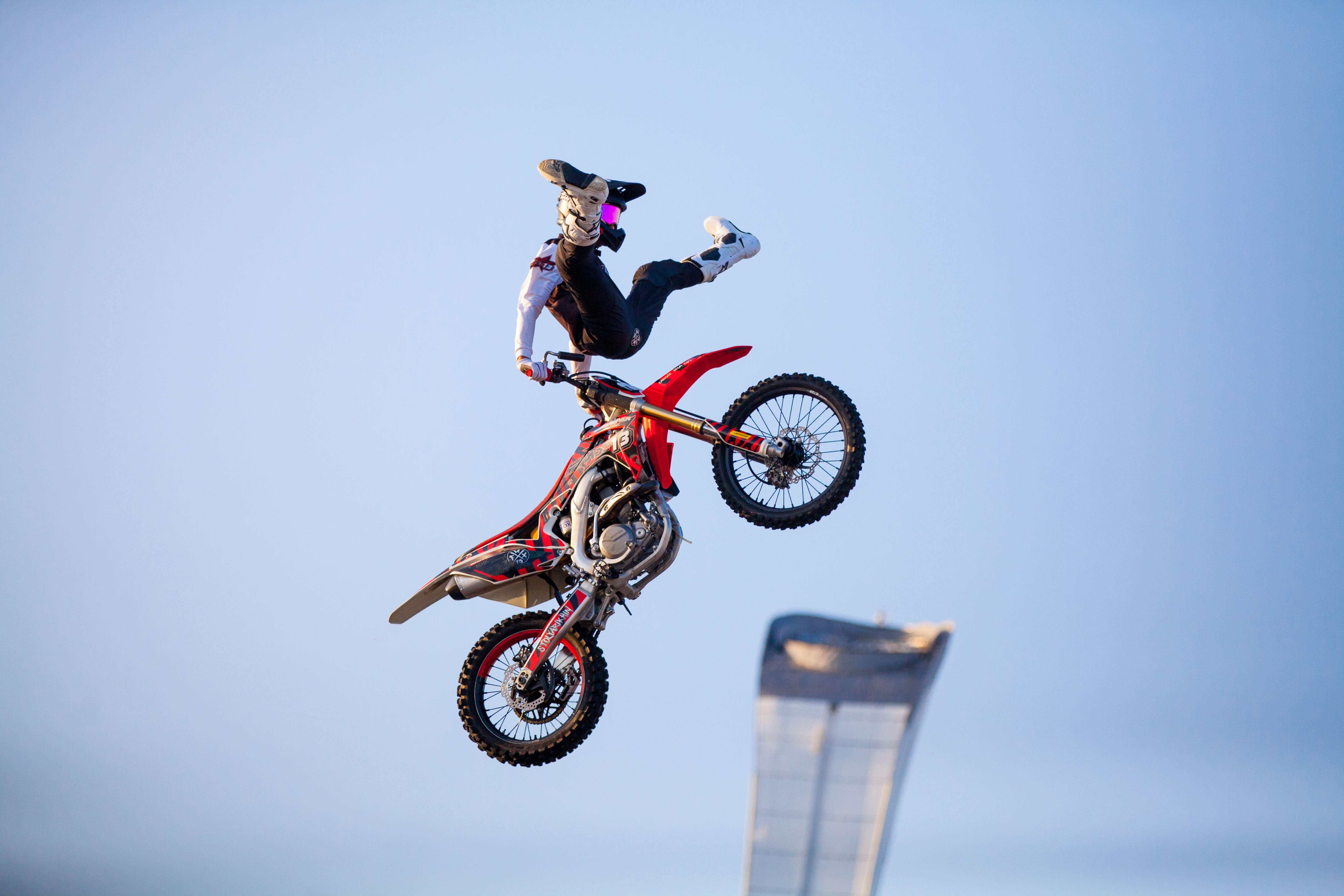 Motorcycle Freestyle FMX 10 Tricks Poster - Wizard & Genius